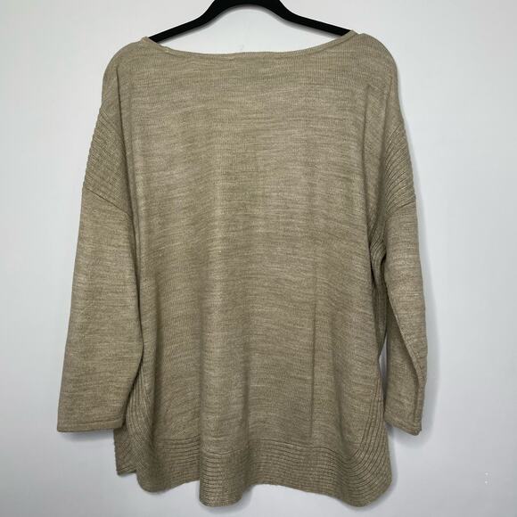 Design History‎ Sweatshirt Long Sleeve Knitted Pullover Brown Plus 1X Lagenlook - Picture 7 of 10